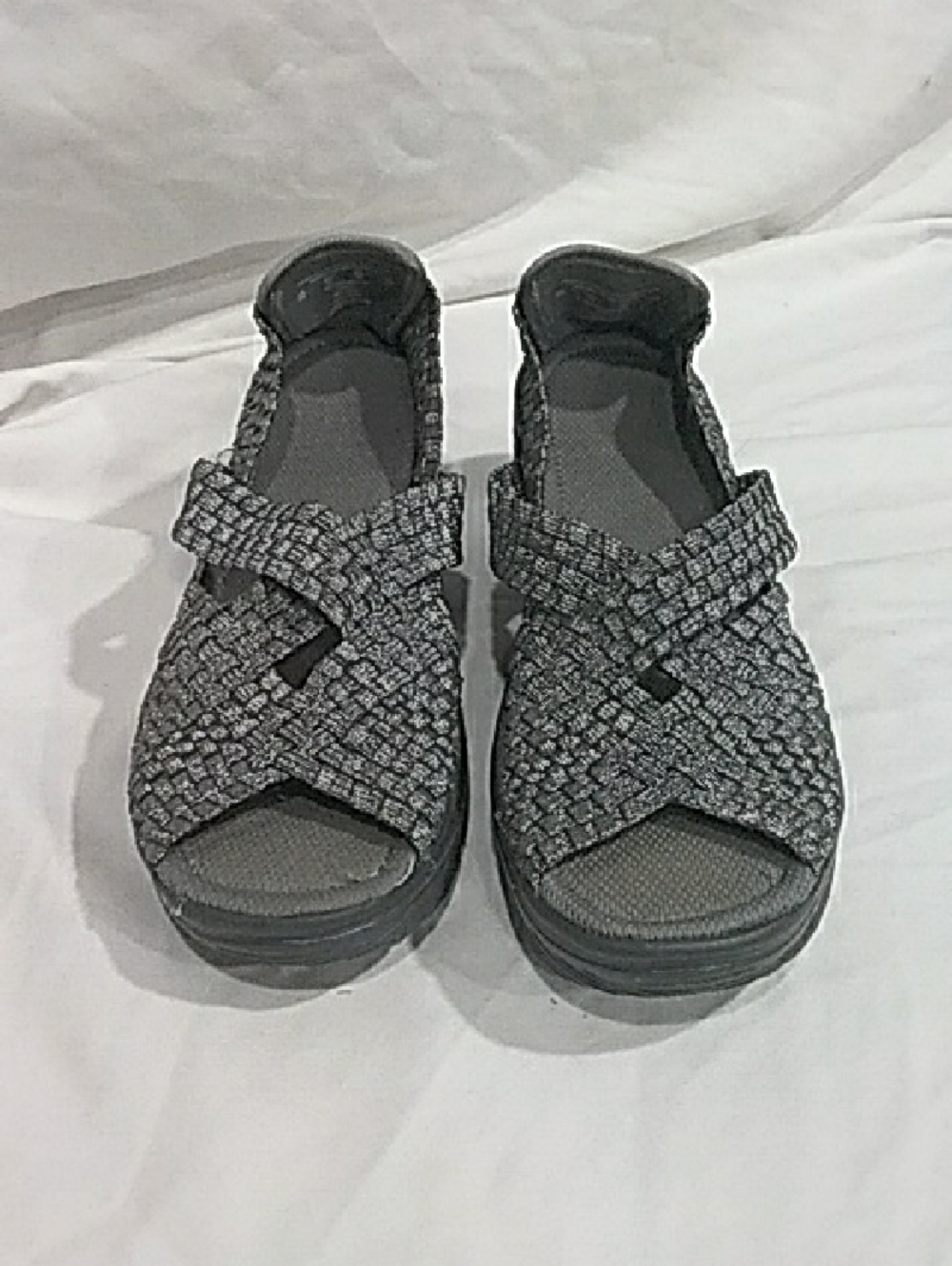ComfortWoven Gray Women's Stretch Sandals